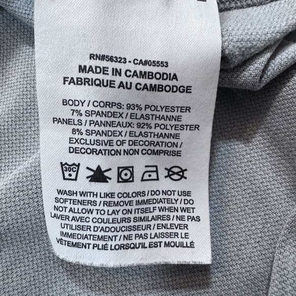 Nike Pro Dri-Fit Shirt Mens Large Gray Slim Fit Run Athletic Tee BV5633-085 Top‎ - Picture 9 of 11